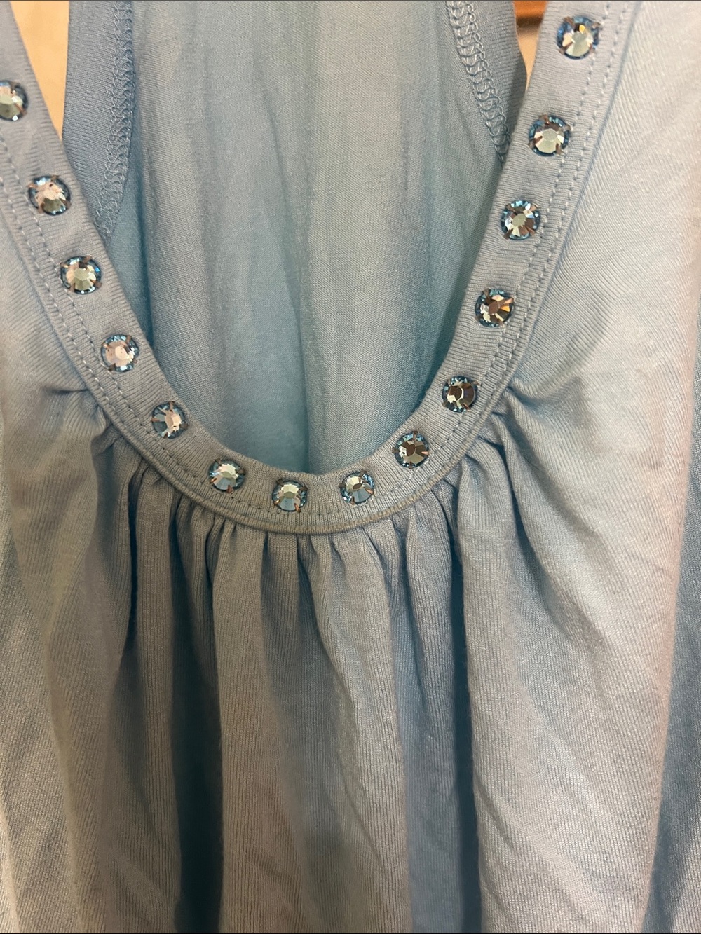 bebe Pale Blue Studded Racerback Tank - Picture 11 of 13